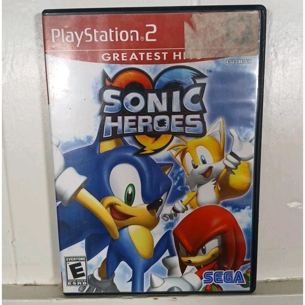 Sonic Heroes - Sony PlayStation 2 Tested Good Working Condition With‎ Case